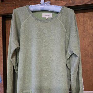 The Great crop fit Sweatshirt in Green Heather size 3